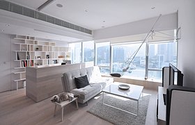 中国香港仔鸭脷洲“船屋”公寓