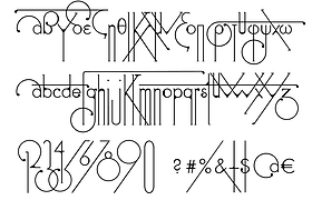 Futuracha the font