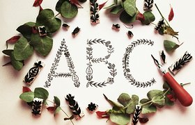FLORAL STAMP TYPOGRAPHY