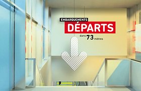 Lyon Airport anamorphic signage