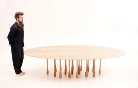 Tables With Legs Like Rain Drops