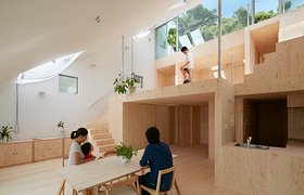 日本依山而建楔形住宅，室内空间楼梯布局独具挑战